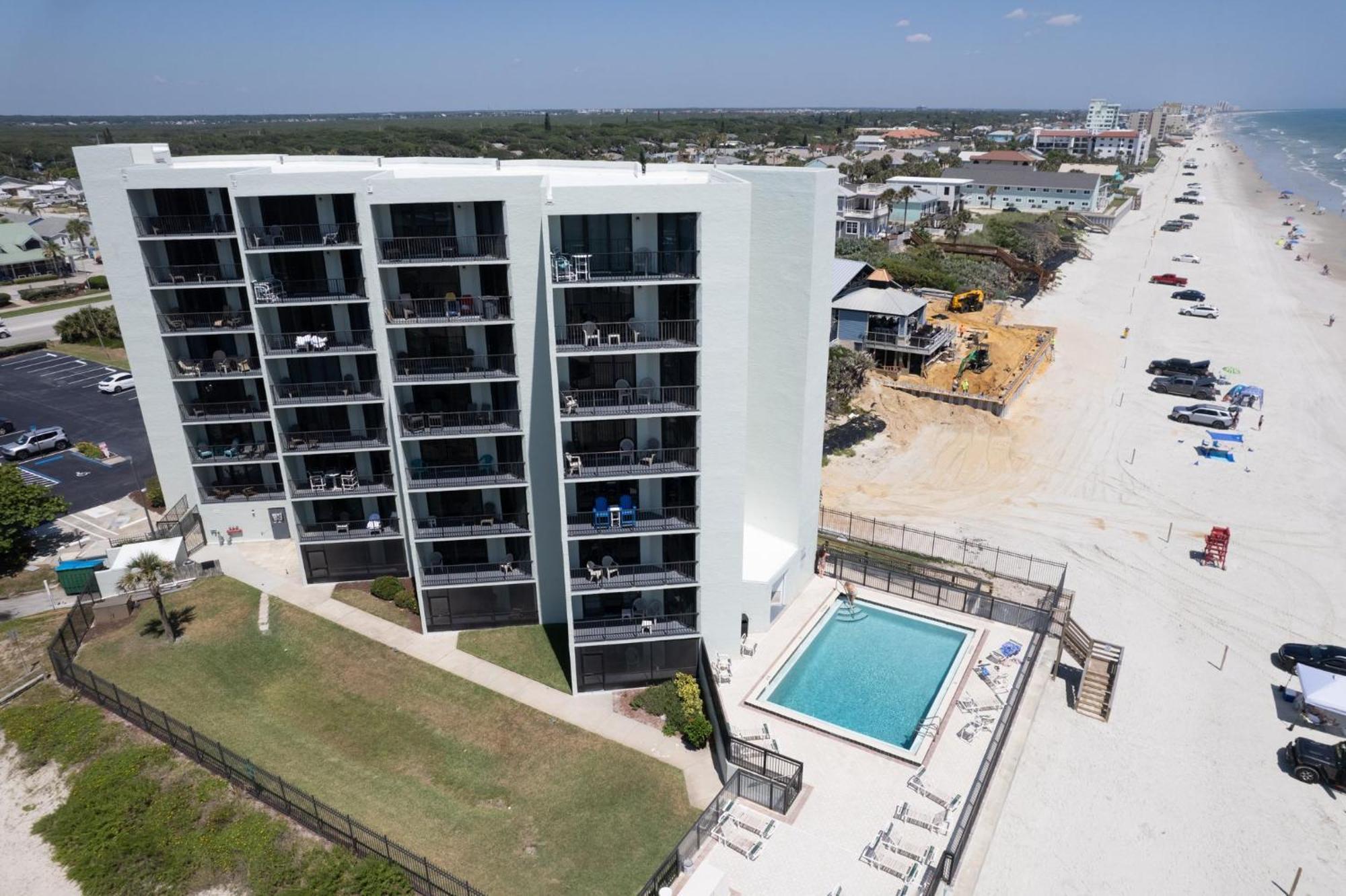 Ocean View With A Beachfront Pool At Ocean Trillium Condo ~ 702 New Smyrna Beach Luaran gambar