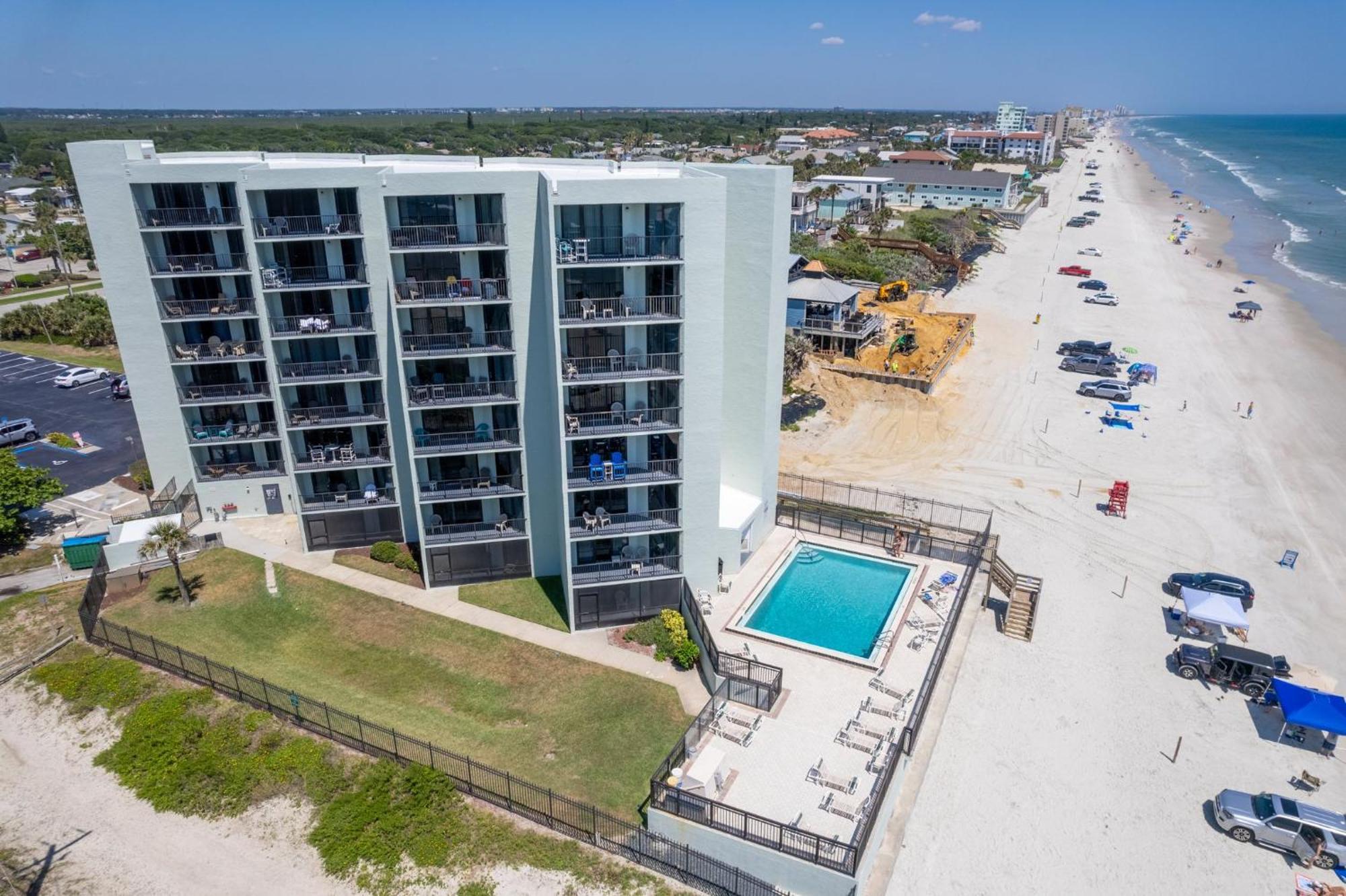 Ocean View With A Beachfront Pool At Ocean Trillium Condo ~ 702 New Smyrna Beach Luaran gambar