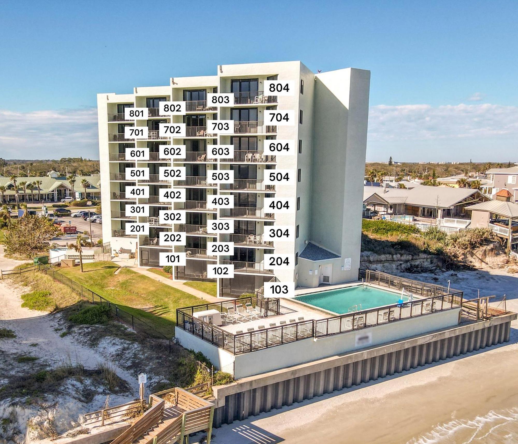 Ocean View With A Beachfront Pool At Ocean Trillium Condo ~ 702 New Smyrna Beach Luaran gambar